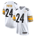 Silnrao P.Steelers #24 Joey Porter Jr. White Away Game Jersey American Stitched Stitched Jerseys