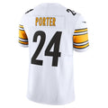 Silnrao P.Steelers #24 Joey Porter Jr. White Vapor F.U.S.E. Limited Stitched Jerseys