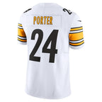 Silnrao P.Steelers #24 Joey Porter Jr. White Vapor F.U.S.E. Limited Stitched Jerseys