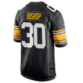 Silnrao P.Steelers #30 Jaylen Warren Black Game Jersey American Stitched Jerseys