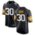 Silnrao P.Steelers #30 Jaylen Warren Black Game Jersey American Stitched Jerseys
