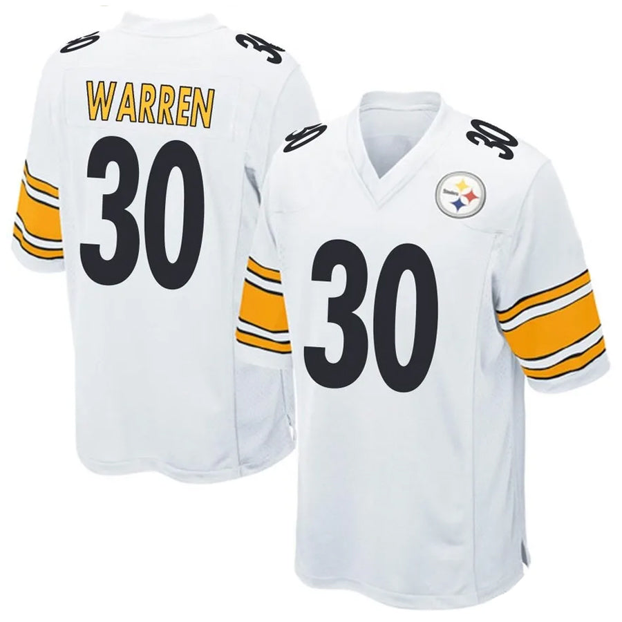 Silnrao P.Steelers #30 Jaylen Warren Player Game White Stitched Jerseys