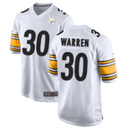 Silnrao P.Steelers #30 Jaylen Warren White Game Jersey American Stitched Jerseys