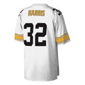 Silnrao P.Steelers #32 Franco Harris Mitchell & Ness White Legacy Replica Stitched Jerseys