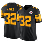 Silnrao P.Steelers #32 Franco Harris Player Black Vapor F.U.S.E. Limited Stitched Jerseys