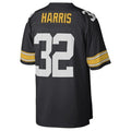 Silnrao P.Steelers #32 Franco Harris Player Mitchell & Ness Black Legacy Replica Stitched Jerseys