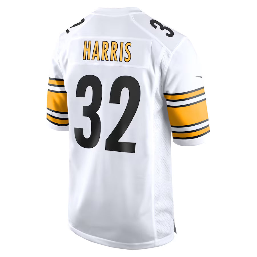 Silnrao P.Steelers #32 Franco Harris Player White Home Game Stitched Jerseys