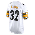 Silnrao P.Steelers #32 Franco Harris Player White Home Game Stitched Jerseys
