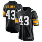 Silnrao P.Steelers #43 Troy Polamalu Black Retired Player Jersey American Stitched Jerseys