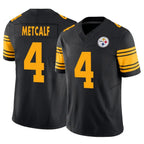 Silnrao P.Steelers #4 DK Metcalf Player Black Alternate Vapor F.U.S.E. Limited Stitched Jerseys