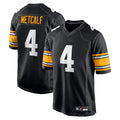 Silnrao P.Steelers #4 DK Metcalf Player Black Game Stitched Jerseys