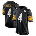 Silnrao P.Steelers #4 DK Metcalf Player Black Game Stitched Jerseys