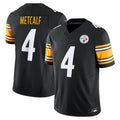 Silnrao P.Steelers #4 DK Metcalf Player Black Team Vapor F.U.S.E. Limited Stitched Jerseys
