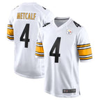 Silnrao P.Steelers #4 DK Metcalf Player White Game Replica Stitched Jerseys