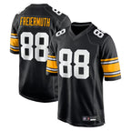 SilnraoP.Steelers #88 Pat Freiermuth Player Black Alternate Game Stitched Jerseys