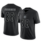 Silnrao P.Steelers #88 Pat Freiermuth Player Black RFLCTV Limited Stitched Jerseys