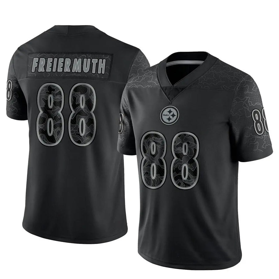 Silnrao P.Steelers #88 Pat Freiermuth Player Black RFLCTV Limited Stitched Jerseys