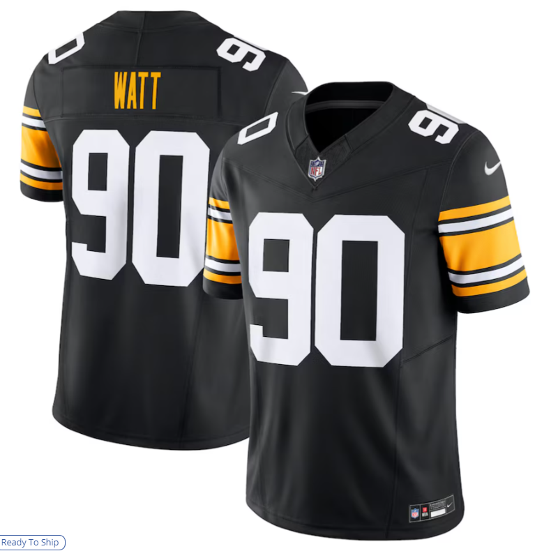 Silnrao P.Steelers #90 T.J. Watt Black Vapor F.U.S.E. Limited Jersey -Stitched American Stitched Jerseys