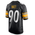 Silnrao P.Steelers #90 T.J. Watt Player Black Game Stitched Jerseys