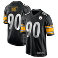 Silnrao P.Steelers #90 T.J. Watt Player Black Game Stitched Jerseys