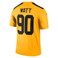 Silnrao P.Steelers #90 T.J. Watt Player Gold Alternate 1933 Throwback Legend Jerseys -Performance Top Stitched Jerseys