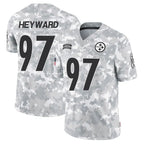 Silnrao P.Steelers #97 Cameron Heyward Player Arctic Camo Salute to Service Limited Stitched Jerseys
