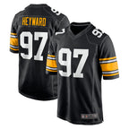 Silnrao P.Steelers #97 Cameron Heyward Player Black Home Limited Stitched Jerseys