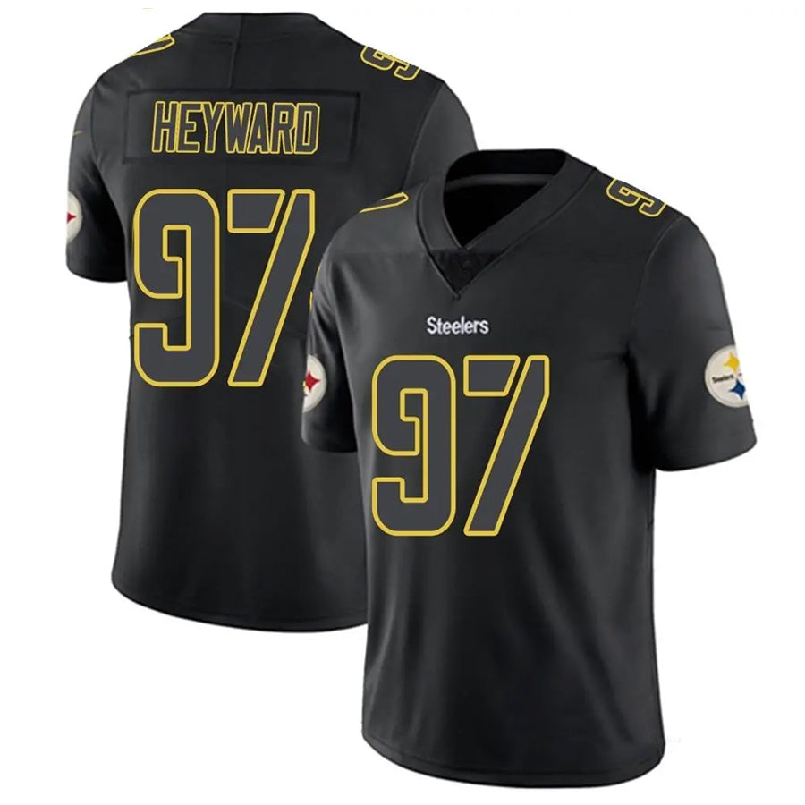 Silnrao P.Steelers #97 Cameron Heyward Player Black Impact Limited Stitched Jerseys