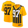 Silnrao P.Steelers #97 Cameron Heyward Player Gold Alternate 1933 Throwback Game Stitched Jerseys