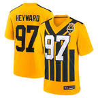 Silnrao P.Steelers #97 Cameron Heyward Player Gold Alternate 1933 Throwback Game Stitched Jerseys