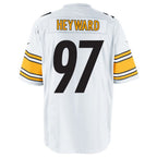Silnrao P.Steelers #97 Cameron Heyward Player White Game Stitched Jerseys