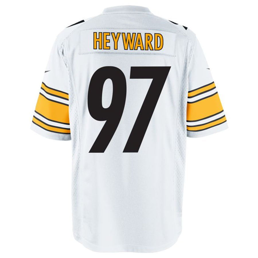 Silnrao P.Steelers #97 Cameron Heyward Player White Game Stitched Jerseys