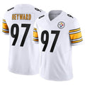 Silnrao P.Steelers #97 Cameron Heyward Player White Vapor F.U.S.E. Limited Stitched Jerseys