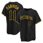 Silnrao S.Diego Padres #11 Yu Darvish Player Black Snake Skin City Home Game Stitched Jerseys