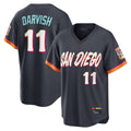 Silnrao S.Diego Padres #11 Yu Darvish Player Obsidian 2026 City Connect Home Game T-shirt Stitched Jerseys