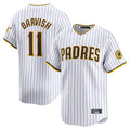 Silnrao S.Diego Padres #11 Yu Darvish Player White Home Limited Stitched Jerseys