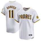 Silnrao S.Diego Padres #11 Yu Darvish Player White Home Limited Stitched Jerseys