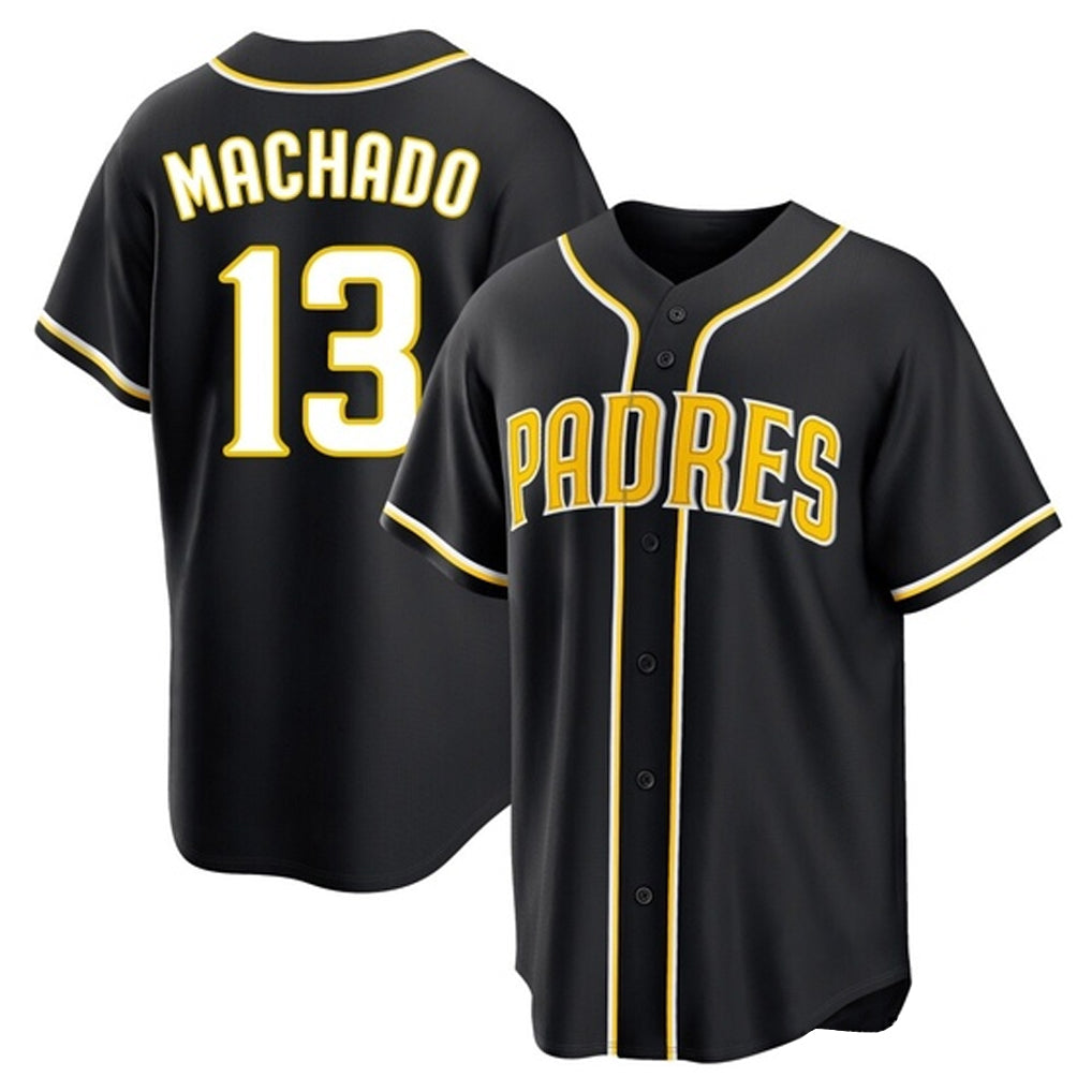 Silnrao S.Diego Padres #13 Manny Machado Player Black 2026 Fashion Home Stitched Jerseys