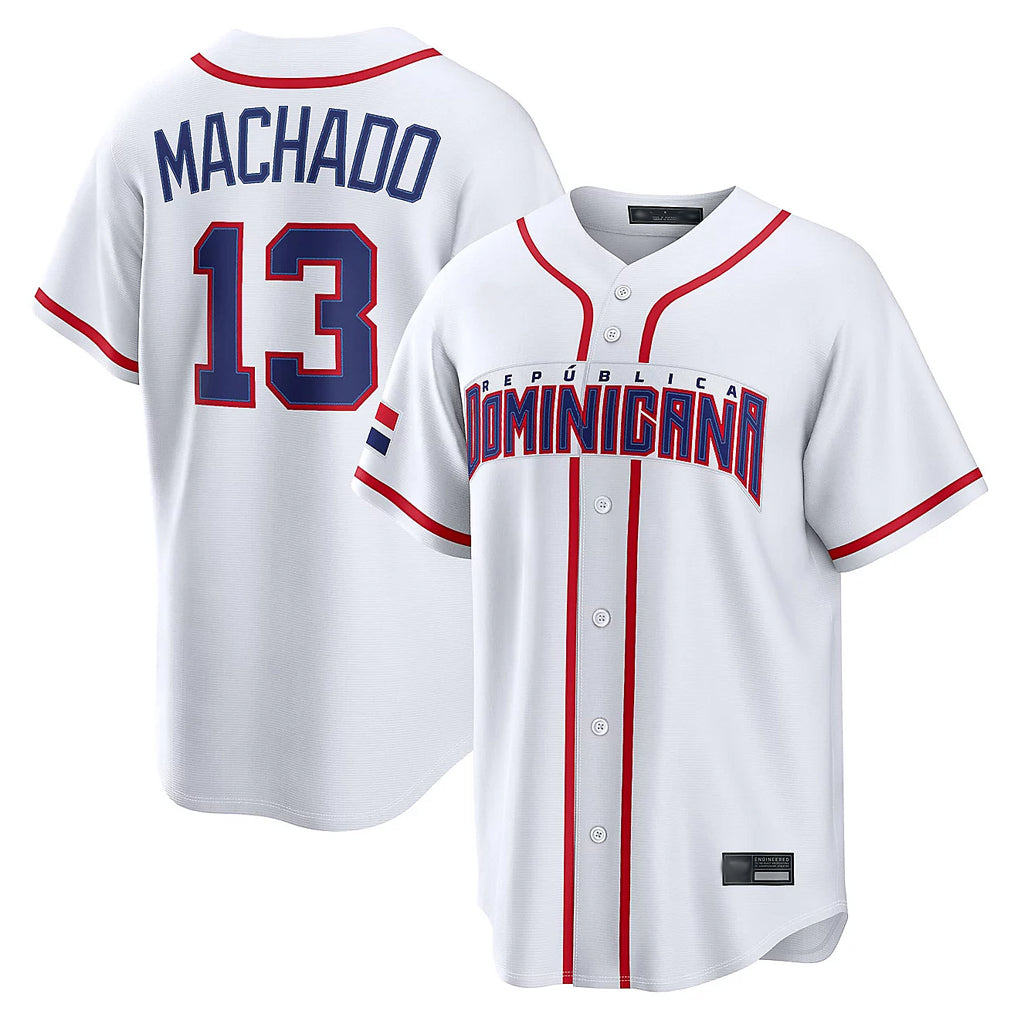 Silnrao S.Diego Padres #13 Manny Machado Player White 2026 World Classic Home Limited Stitched Jerseys