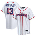 Silnrao S.Diego Padres #13 Manny Machado Player White 2026 World Classic Home Limited Stitched Jerseys