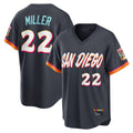 Silnrao S.Diego Padres #22 Mason Miller Player Obsidian 2026 City Connect Home Limited T-shirt Stitched Jerseys