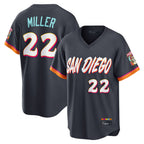 Silnrao S.Diego Padres #22 Mason Miller Player Obsidian 2026 City Connect Home Limited T-shirt Stitched Jerseys