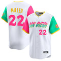 Silnrao S.Diego Padres #22 Mason Miller Player White City Connect Home Limited Stitched Jerseys