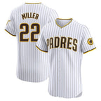 Silnrao S.Diego Padres #22 Mason Miller Player White Home Limited Elite Stitched Jerseys