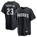 Silnrao S.Diego Padres #23 Fernando Tatis Jr Player Black Home Game Stitched Jerseys