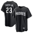 Silnrao S.Diego Padres #23 Fernando Tatis Jr Player Black Home Game Stitched Jerseys