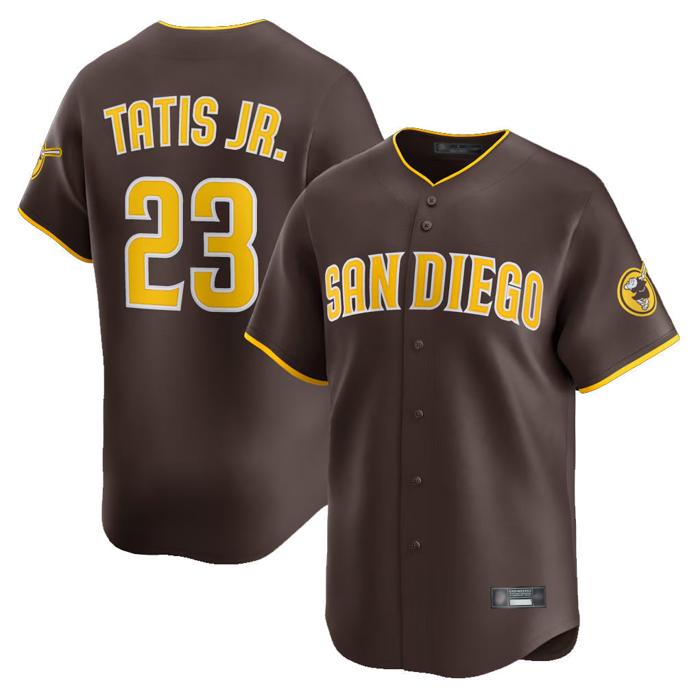Silnrao S.Diego Padres #23 Fernando Tatis Jr Player Brown Home Limited Stitched Jerseys