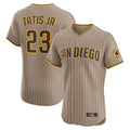 Silnrao S.Diego Padres #23 Fernando Tatis Jr Player Khaki Home Limited Elite Stitched Jerseys