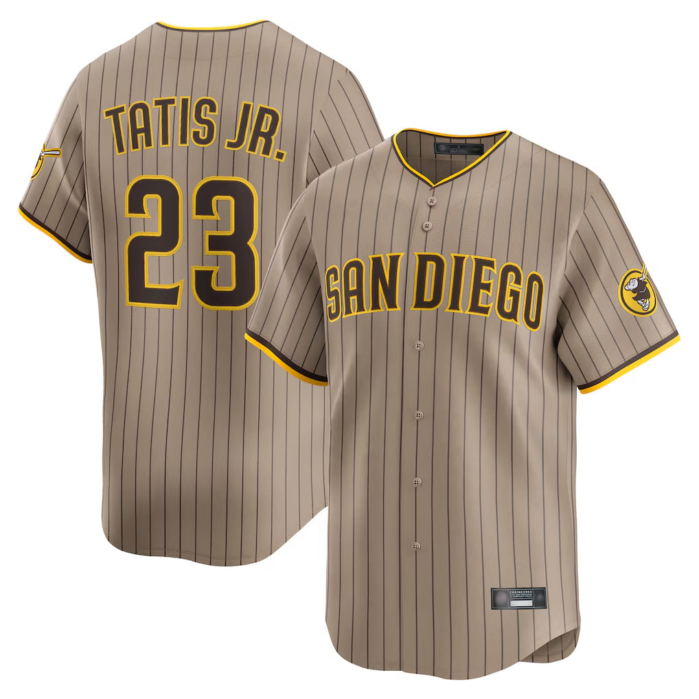 Silnrao S.Diego Padres #23 Fernando Tatis Jr Player Khaki Home Limited Stitched Jerseys