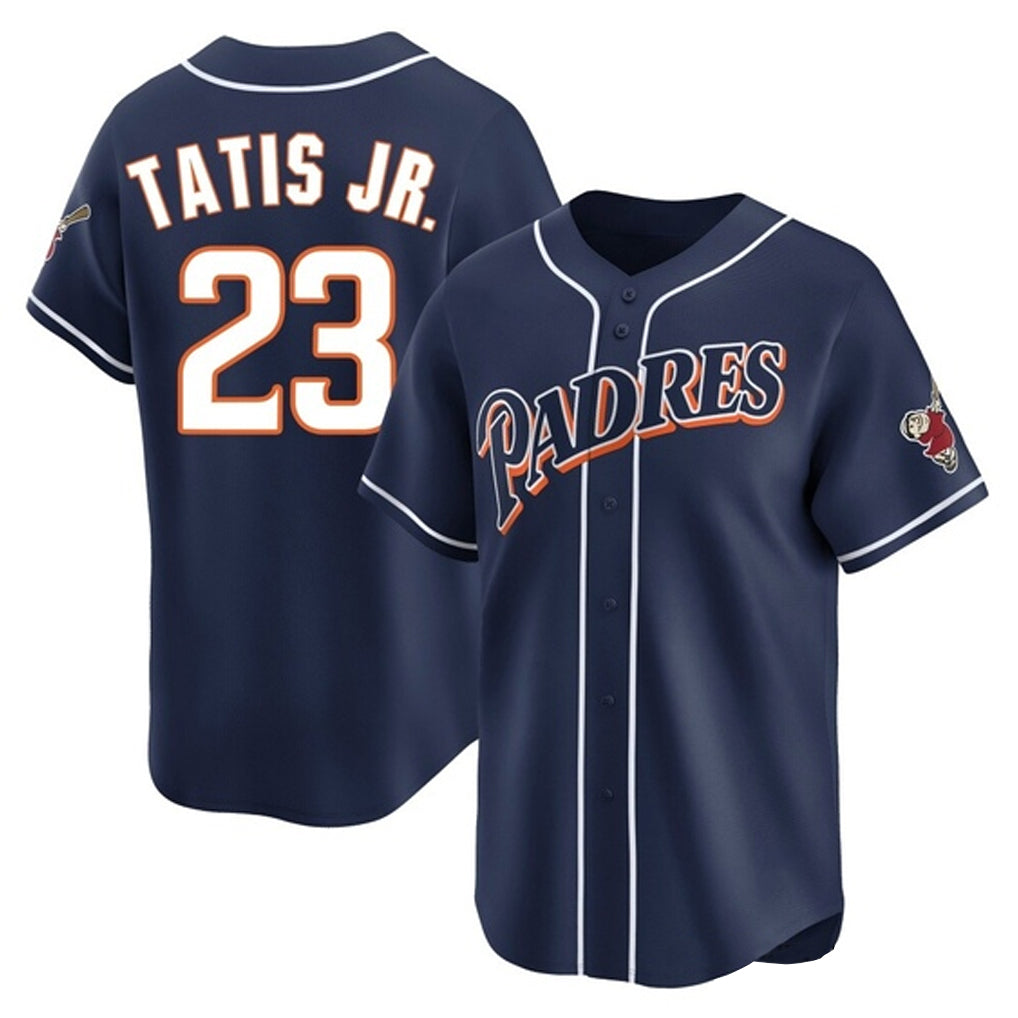 Silnrao S.Diego Padres #23 Fernando Tatis Jr Player Navy Cooperstown Collection Limited Home Stitched Jerseys